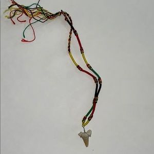 Shark tooth necklace and bracelet from Jamaica